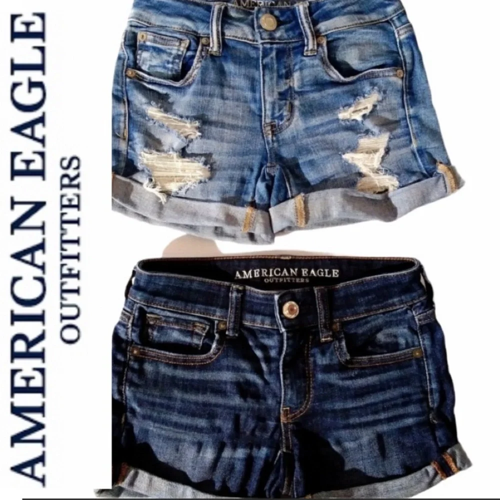 American Eagle Shorts Size 00 Jeans Rip Distressed
